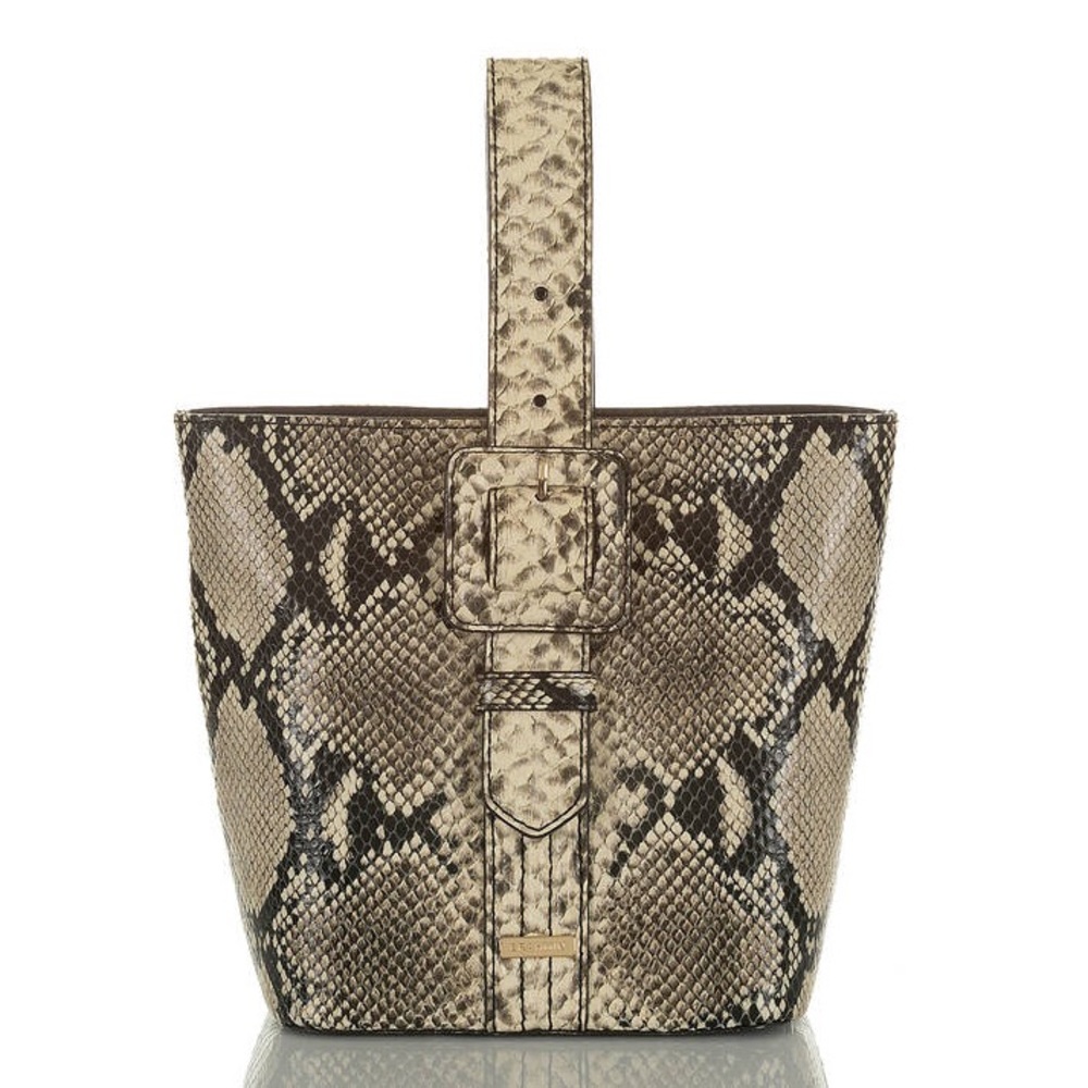 Brahmin Faith Caviar Felix Bucket Bag NWT